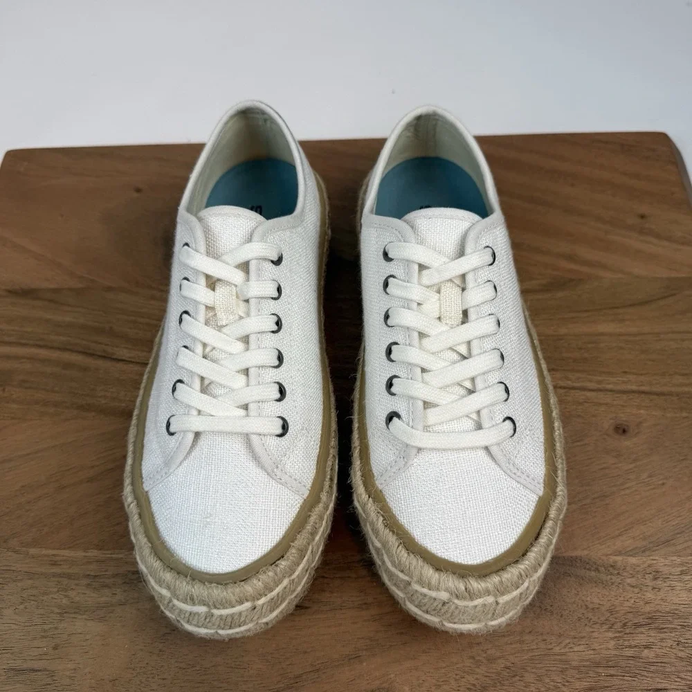 New Womens Seavees Coronado Espadrille Lace-Up Sneakers Shoes‎ Size 7 M